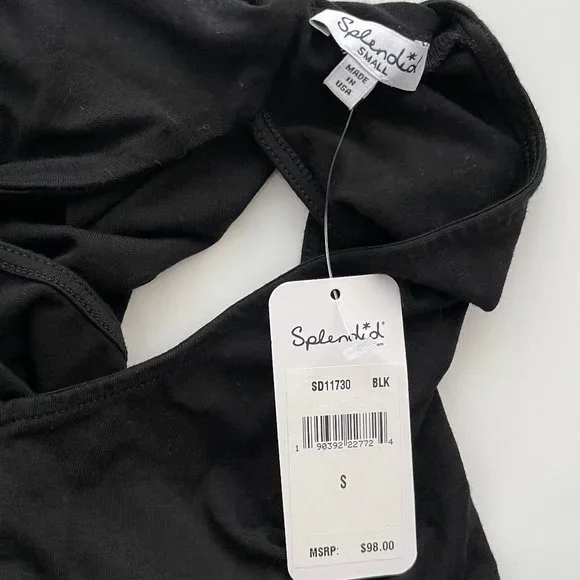 NWT Splendid Black Cutout Turtleneck Dress, Sz S - Picture 5 of 6